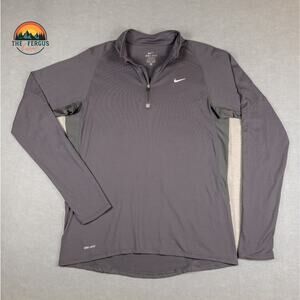Nike Shirt Dri-Fit Running Sports Half Zip Performance Venting Men's Medium